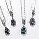 Кулон Ежик малый, лабрадорит, серебро. Подвеска. Organic Jewelry. Серебро и золото. Ярмарка Мастеров.  Фото №6