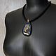 The spirit helper. Pendant painted: Night Watch (tiger, night city). Pendant. lacquer miniature. Online shopping on My Livemaster.  Фото №2