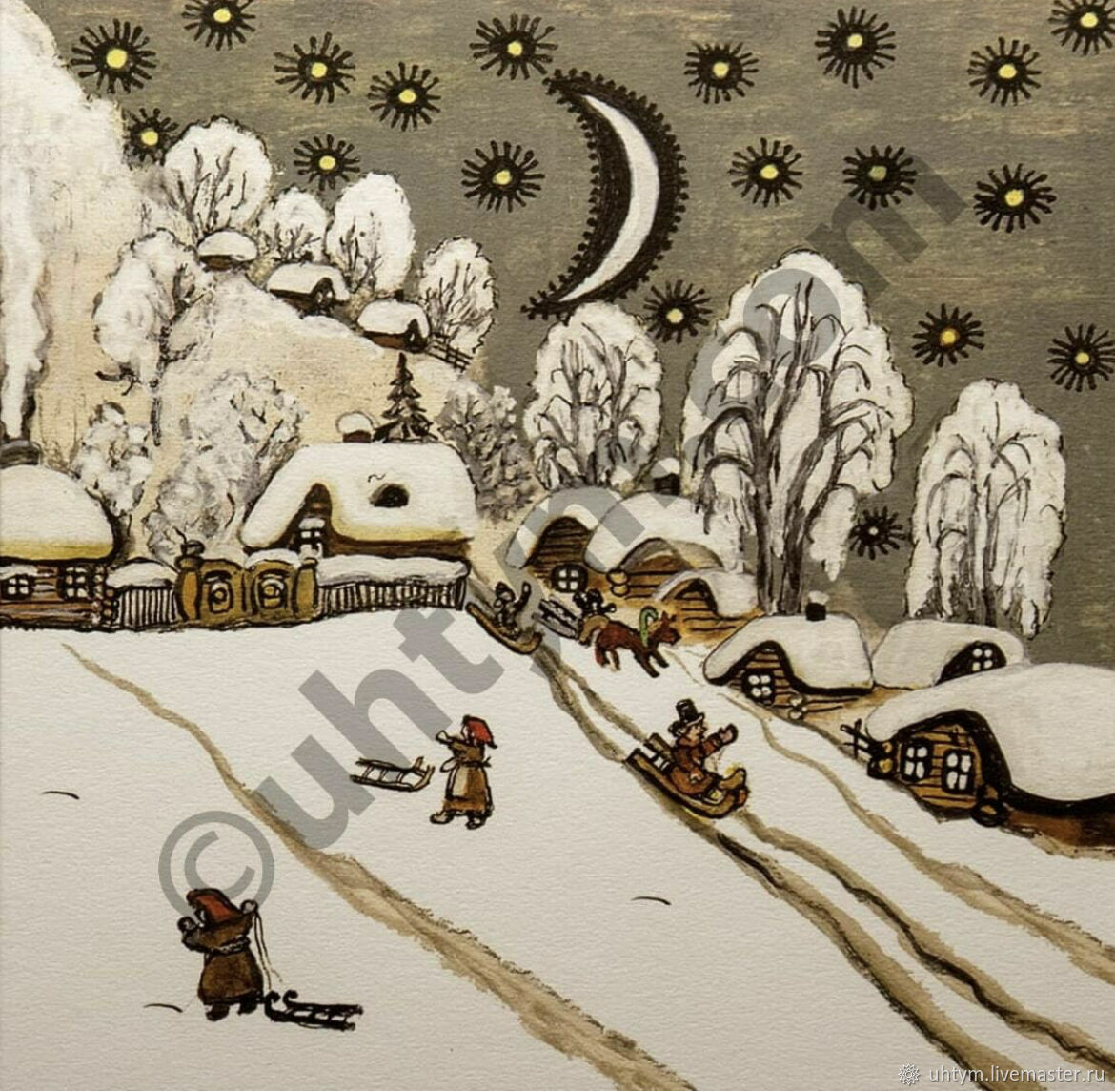 Проказы старухи зимы иллюстрации