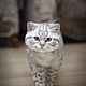 Silver striped British cat. Realistic toy. Stuffed Toys. Emiliya Dolls. Online shopping on My Livemaster.  Фото №2