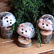 Hedgehogs miniature wool, Miniature figurines, Moscow,  Фото №1