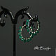 Silver earrings with chrysoprase 'Beauty of the East' 925 pr. Earrings. Author studio Kamelya - Polina. My Livemaster. Фото №6