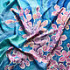 Silk Hand-painted Handkerchief Lilac. Shawls1. BatikLine. Online shopping on My Livemaster.  Фото №2