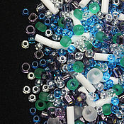Материалы для творчества handmade. Livemaster - original item Beads Mix Toho 3229 5g Blue-White. Handmade.