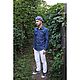 Рубашка мужская из хлопкового денима Denim Cotton Standart Shirt Blue. Рубашки мужские. VÄN Studio. Интернет-магазин Ярмарка Мастеров.  Фото №2