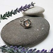 Украшения handmade. Livemaster - original item the silvered ring diamonds. Handmade.
