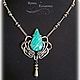 Suspension with iridescent Amazonite. Pendants. Irina Kazakova jewelry. Online shopping on My Livemaster.  Фото №2