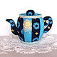 Teapot-textile box, candy bowl, interior decoration. Box. Elena Gavrilova. My Livemaster. Фото №6