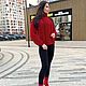 Свитер женский красный. Свитеры. SHAPAR вязаная одежда ручной работы. Ярмарка Мастеров.  Фото №4