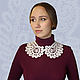 The collar of the COCKEREL Vologda Vyatka lace, Collars, Kirov,  Фото №1