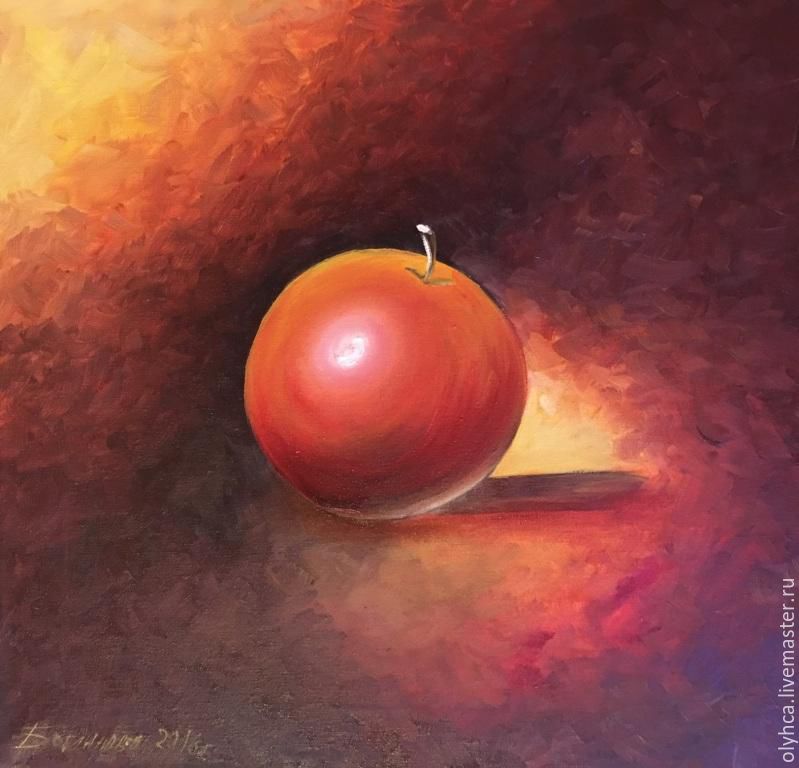 символизм яблока. картина с яблоком висячим. акварель гиперреализм натюрморт. символизм яблока. Evandro schiavone сюрреализм.