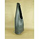Women's leather bag without lining. Bag Graphite Bag, Sacks, St. Petersburg,  Фото №1
