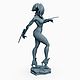 Девушка Киберпанк, статуэтка (Cyberpunk Girl, Cyberpunk 2077). Статуэтка. WhynotCG. Ярмарка Мастеров.  Фото №4