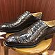 Order Men's shoes, one-piece, crocodile leather, brown. SHOES&BAGS. Livemaster. . Shoes Фото №3