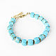 Order Turquoise bracelet, bracelet with stones, gift turquoise bracelet. Irina Moro. Livemaster. . Bead bracelet Фото №3