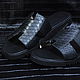 Slippers (flip-flops) men's genuine Python leather, in black. Slippers. SHOES&BAGS. Online shopping on My Livemaster.  Фото №2
