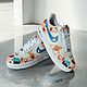 Кастомные кроссовки Nike Air Force унисекс ручная роспись сладости. Кроссовки. O-Go-Art.Кастомизация одежды и обуви. Ярмарка Мастеров.  Фото №10