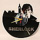 Часы из виниловой пластинки "SHERLOCK". Часы из виниловых пластинок. Alexandr Popelnyuk (magiapodarka). Интернет-магазин Ярмарка Мастеров.  Фото №2