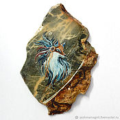 Сувениры и подарки handmade. Livemaster - original item Art Fox Magnet stone Jasper Souvenirs of Altai. Handmade.