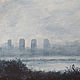  ' My Yekaterinburg. Morning foggy' acrylic painting, Pictures, Ekaterinburg,  Фото №1