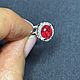 17. Кольцо со шпинелью Махенге 1.60 ct. Бриллианты. Кольца. Елена. Ярмарка Мастеров.  Фото №7