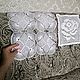 Винтаж: Две красивые  квадратные салфетки Выразительный ажур и Роза. Текстиль винтажный. Старинные  шедевры. Интернет-магазин Ярмарка Мастеров.  Фото №2