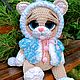 Вязаный кот, котёнок глазастик, вязаные игрушки. Амигуруми куклы и игрушки. Julmimitoys вязаные игрушки. Ярмарка Мастеров.  Фото №5