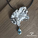 Drops. Silver necklace . Silver, blue Topaz, Necklace, Yaroslavl,  Фото №1