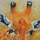 Order Giraffe painting, oil painting on potali. Kind paintings by Irina Belozerova. Livemaster. . Pictures Фото №3