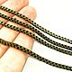 Chain jewelry, link 2,4h2,4 mm, color BRONZE, material alloy based on iron (Ref. 2882)
