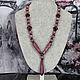 Necklace made of natural stones-variscite, lepidolite, Jasper. Necklace. Magic box. My Livemaster. Фото №5