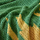 Knitted Green City plaid, 100% wool. Blankets. worldofplaids. Online shopping on My Livemaster.  Фото №2