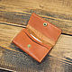 Business card holder made of red leather. Business card holders. G.L.A.D.. My Livemaster. Фото №4