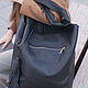 Bag Leather Bag Bag Black String Bag Shopper Bag. Sacks. BagsByKaterinaKlestova (kklestova). Online shopping on My Livemaster.  Фото №2