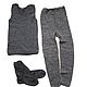 Vest leggings socks made of wool - set, T-shirts and undershirts for men, Moscow,  Фото №1