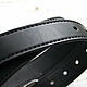 Leather belt for trousers with steel buckle 35mm. Straps. fabiscraft (FabisCRAFT). My Livemaster. Фото №5