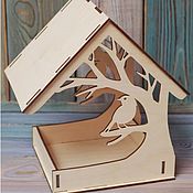 Зоотовары handmade. Livemaster - original item Wooden bird feeder birdhouse. Handmade.