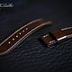 Ремешок для часов, кожа растительного дубления. Ремешок для часов. GM Leather. Интернет-магазин Ярмарка Мастеров.  Фото №2