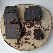 Косметика ручной работы handmade. Livemaster - original item Natural soap-scrub with chocolate and coffee 