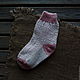 Two-tone wool socks with delicate pattern. Socks. wool_sock Julia. Online shopping on My Livemaster.  Фото №2