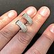 Винтаж: Золотые серьги с природными бриллиантами. Серьги винтажные. AntiqueBird. Ярмарка Мастеров.  Фото №6