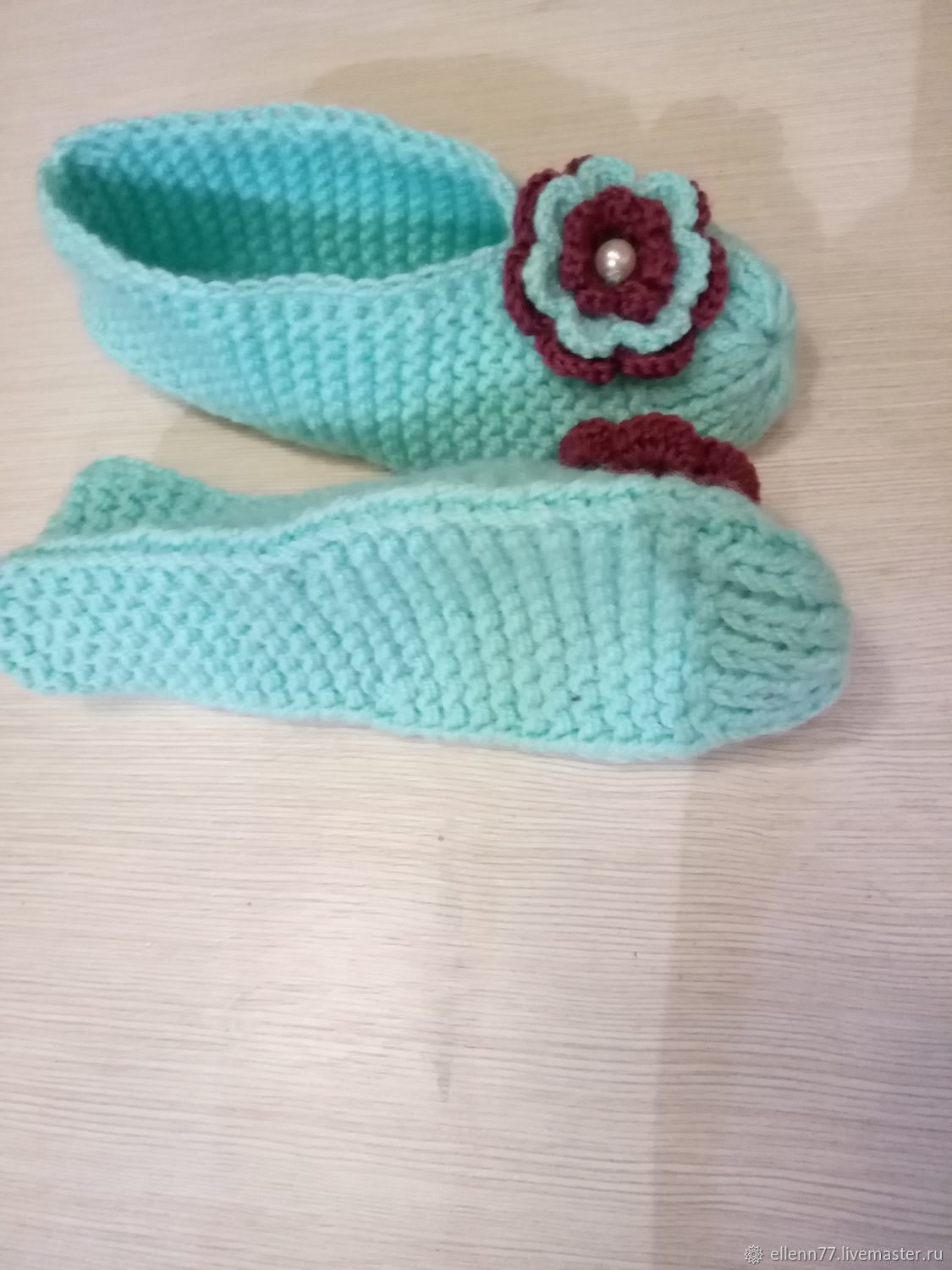 Детские следки спицами
