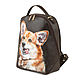 Leather backpack ' Corgi'. Backpacks. Pelle Volare. Online shopping on My Livemaster.  Фото №2