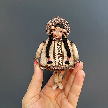 Елочная игрушка-болтушка Чукча. Ватные игрушки Ольги Рыжковой. Елочные игрушки ручной работы - Ярмарка Мастеров Елочные игрушки ручной работы. Ярмарка Мастеров - ручная работа Елочная игрушка-болтушка Чукча. Handmade.