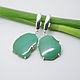 Earrings with chrysoprase. Earrings. EdGems jewerly. My Livemaster. Фото №4