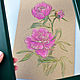 Раскраска ботаническая авторская «Пионы №1.1» А3, Бумага для рисования, Москва,  Фото №1