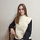 High-neck knitted vest for women (sleeveless jumper). Vests. Knit for you (Irina). My Livemaster. Фото №6