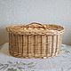 Order Oval basket from willow twigs with lid. Elena Shitova - basket weaving. Livemaster. . Basket Фото №3