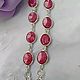 Серебряный браслет с рубинами корундами. Браслет-цепочка. Ksenia-jewelry-. Интернет-магазин Ярмарка Мастеров.  Фото №2