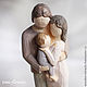 Деревянная фигурка «Окутанный любовью». Статуэтки. Wooden-miracle. Интернет-магазин Ярмарка Мастеров.  Фото №2